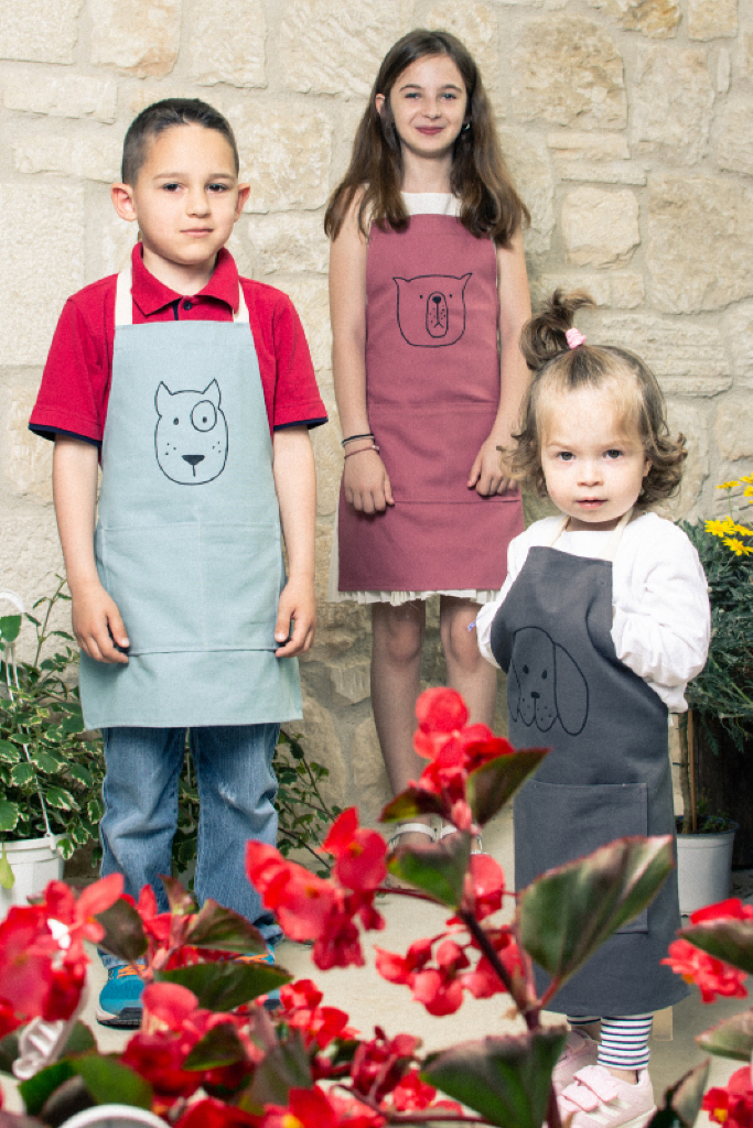 Urban Infant Little Helper Kids Apron - Children's Cooking Art Gardening - Toddler Boys and Girls - Submarines