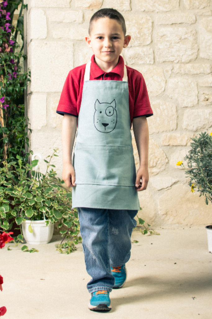 Urban Infant Little Helper Kids Apron - Children's Cooking Art Gardening - Toddler Boys and Girls - Submarines